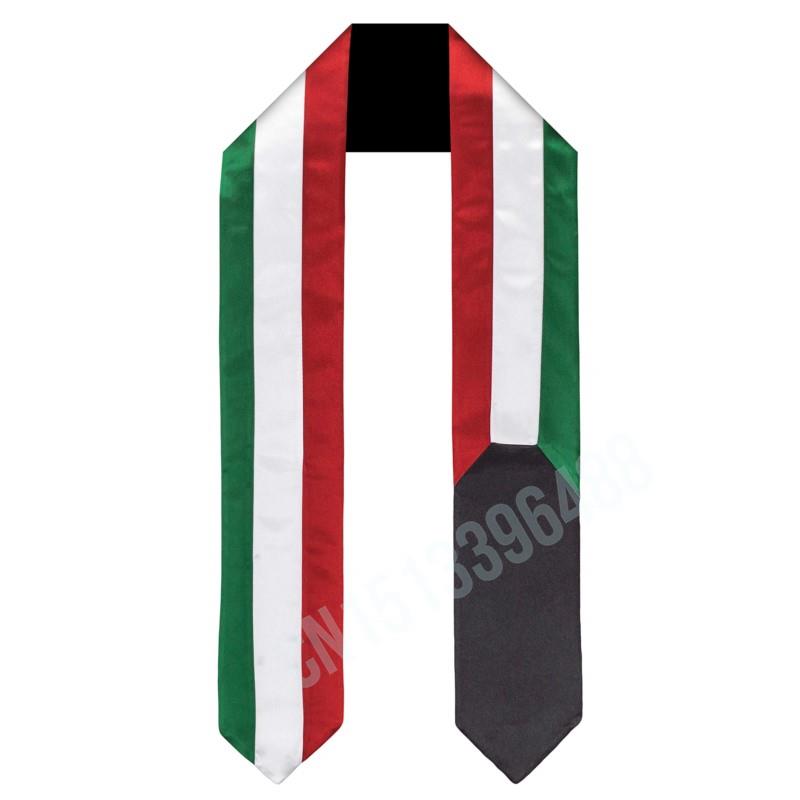 Men Accessories Kuwait - Kuwait Flag Scarf Top Print Graduation