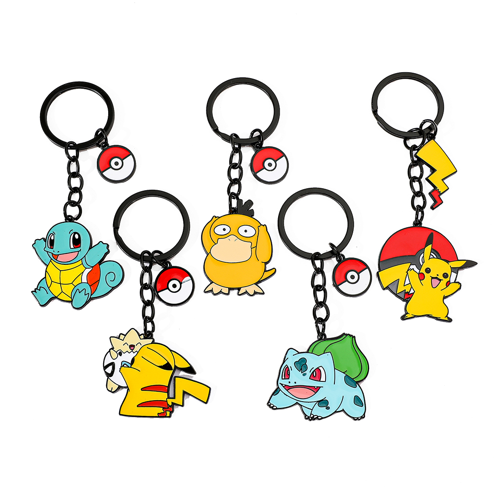 Men Accessories Wholesale - Kawaii Pokemon Keychain for Boys and