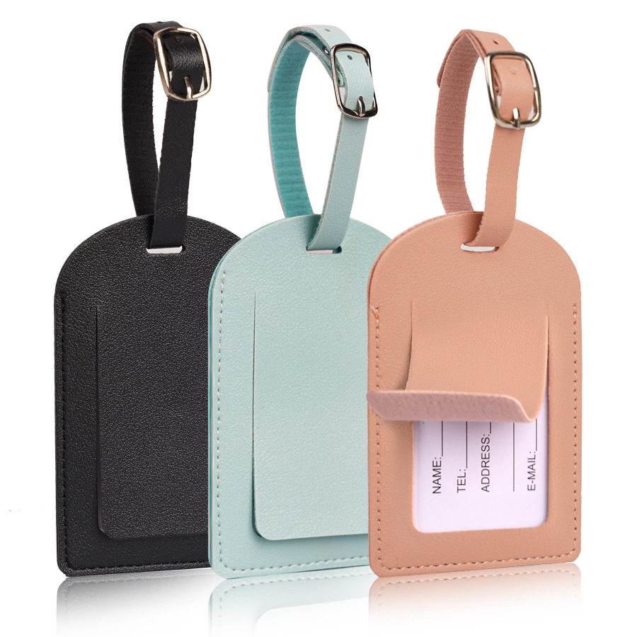 Women Men Luggage Tags PU Leat - đánh giá và giá Men Accessories Name