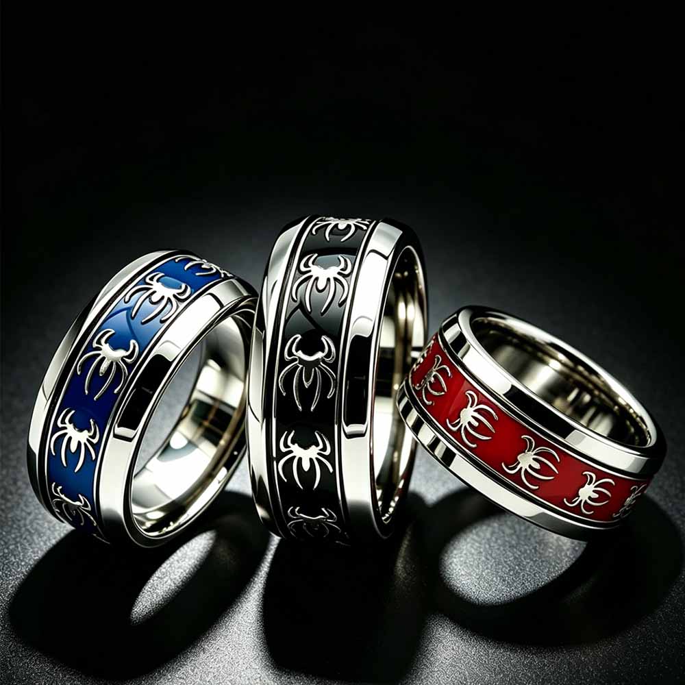 New Vintage Punk Spider Ring 3 - đánh giá và giá Men Accessories Wholesale