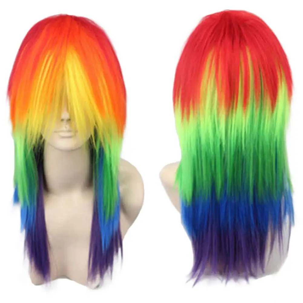 Long Rainbow Straight Syntheti - đánh giá và giá Men'S Accessories For Christmas