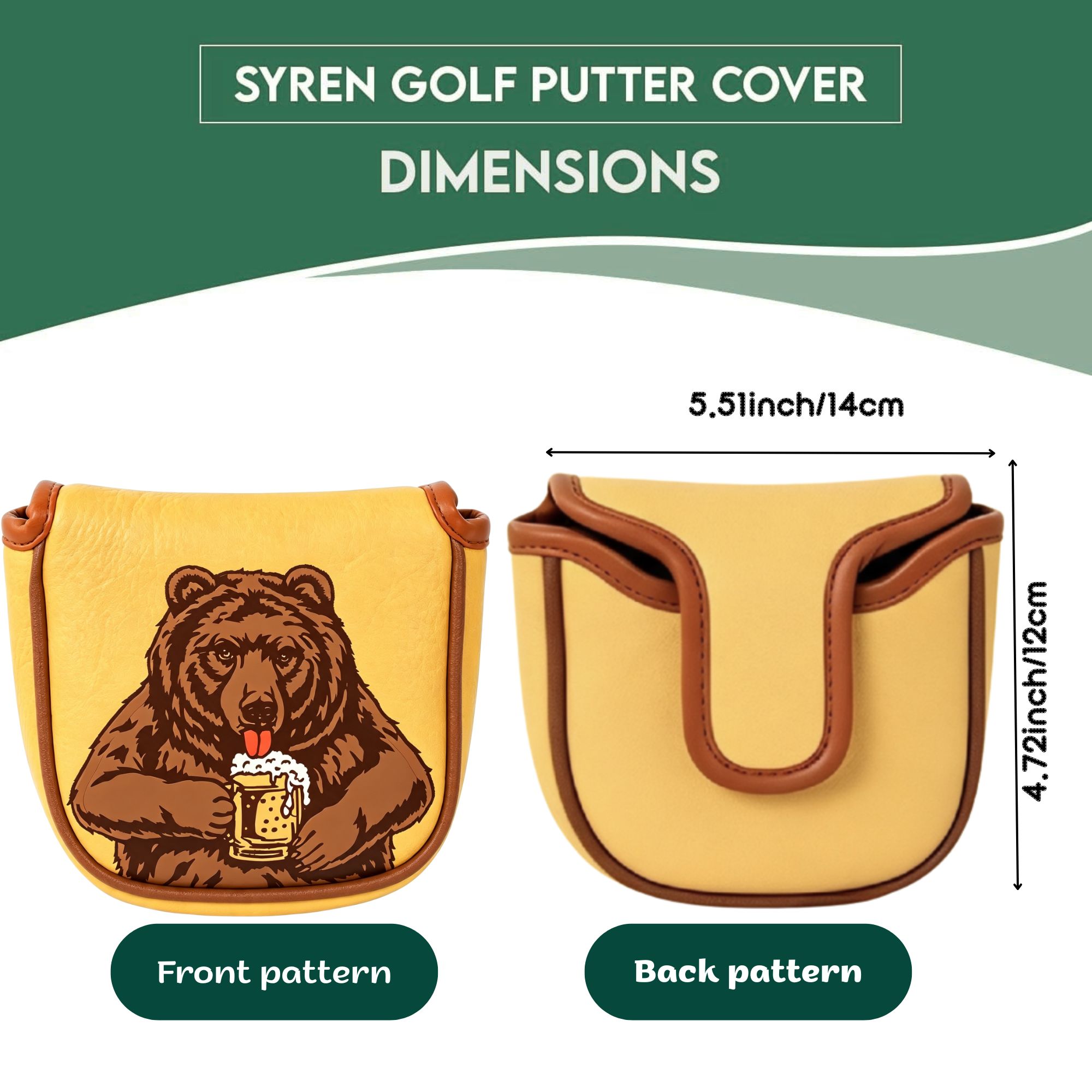Skull Embroidered Golf Mallet  - đánh giá và giá Men'S Accessories For Christmas
