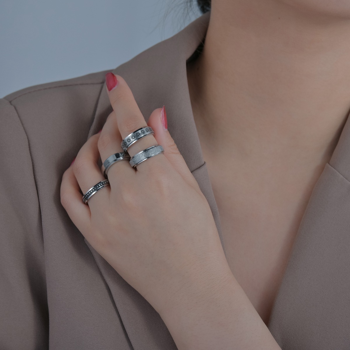 Stainless Steel Anxiety Ring w - đánh giá và giá Men Accessories Name