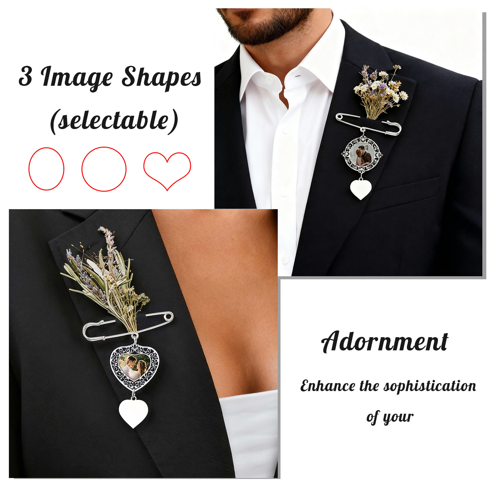 Custom Picture Badge Brooches  - đánh giá và giá Men Accessories Photos