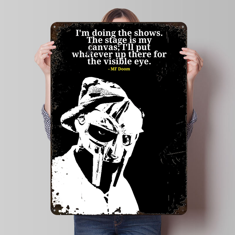 MF Doom Quote Metal Poster Cus - đánh giá và giá Men'S Accessories Quotes