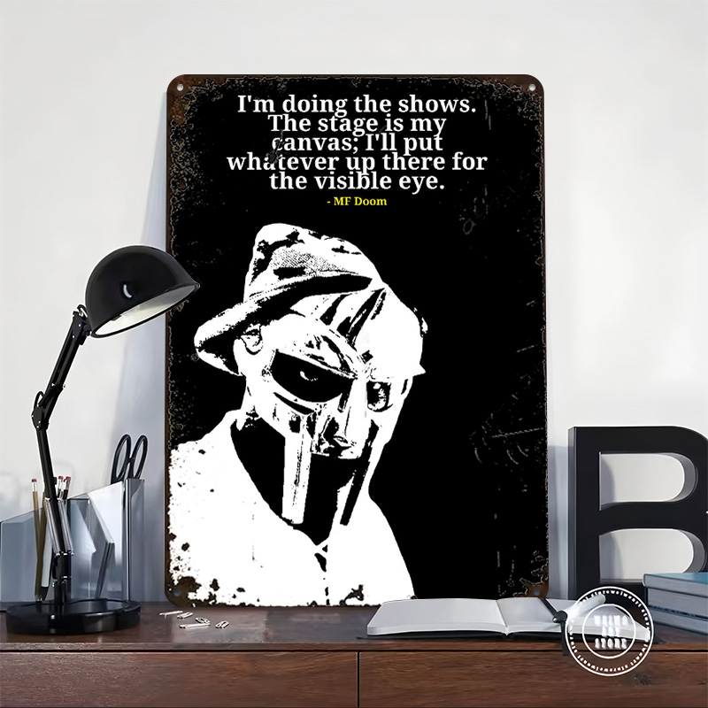 MF Doom Quote Metal Poster Cus - đánh giá và giá Men'S Accessories Quotes
