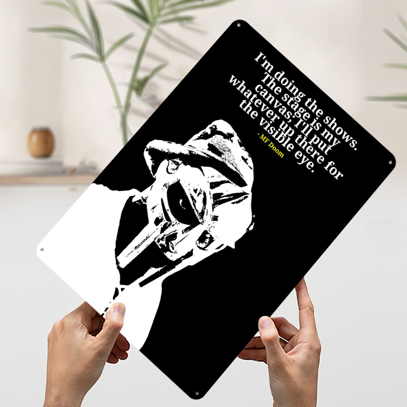 MF Doom Quote Metal Poster Cus - đánh giá và giá Men'S Accessories Quotes