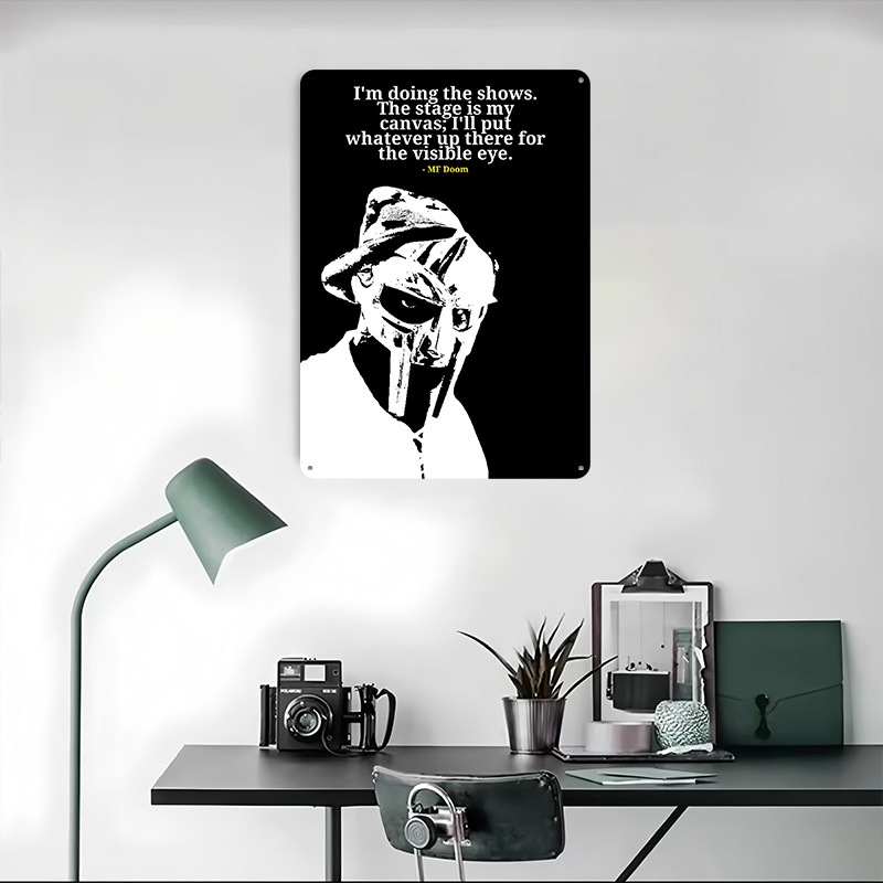 MF Doom Quote Metal Poster Cus - đánh giá và giá Men'S Accessories Quotes