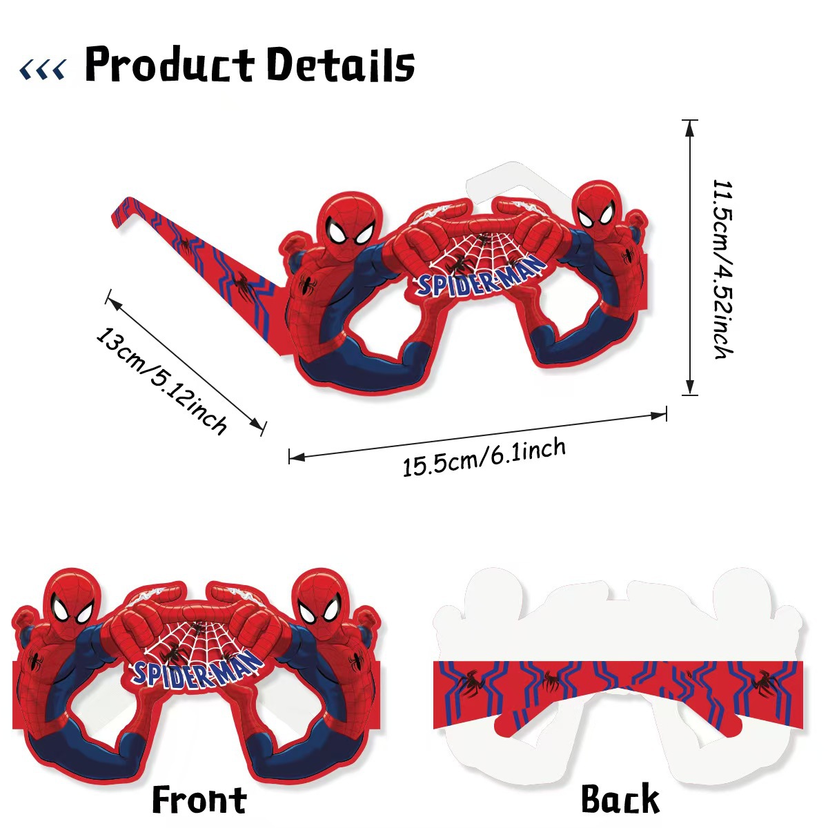 8PCS Spider-Man Paper Eco-Frie - đánh giá và giá Men Accessories Photos