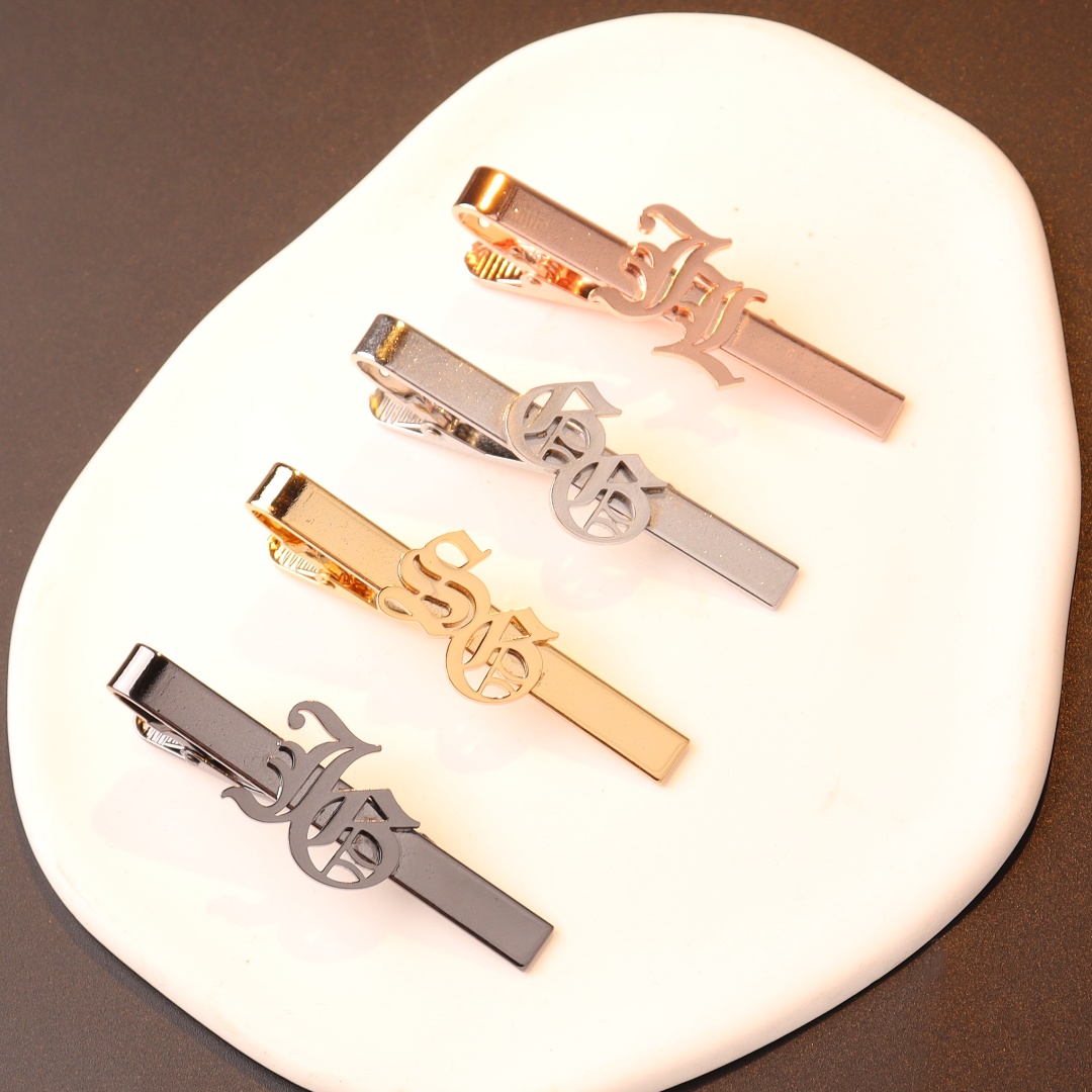 Custom Name Initials Tie Clip  - đánh giá và giá Men Accessories Name
