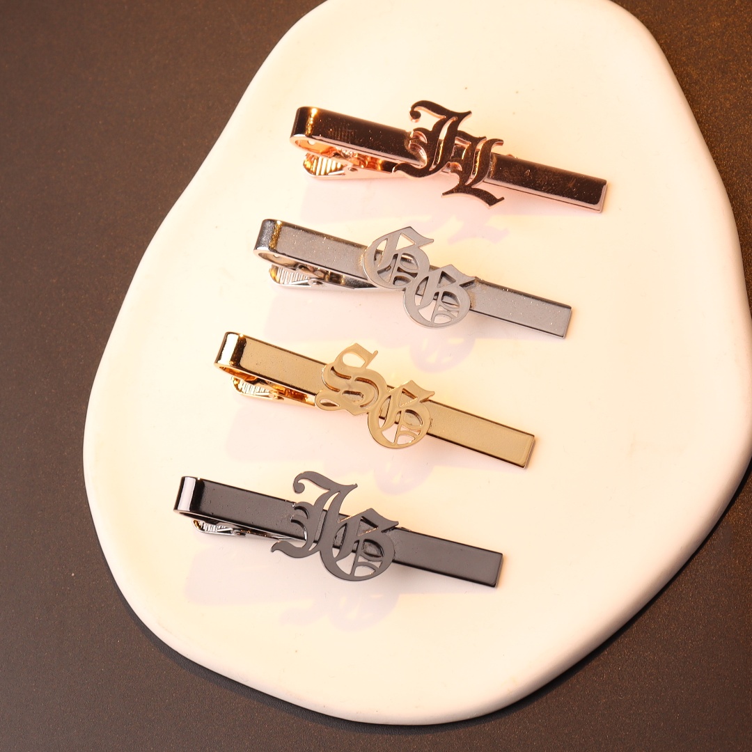 Custom Name Initials Tie Clip  - đánh giá và giá Men Accessories Name