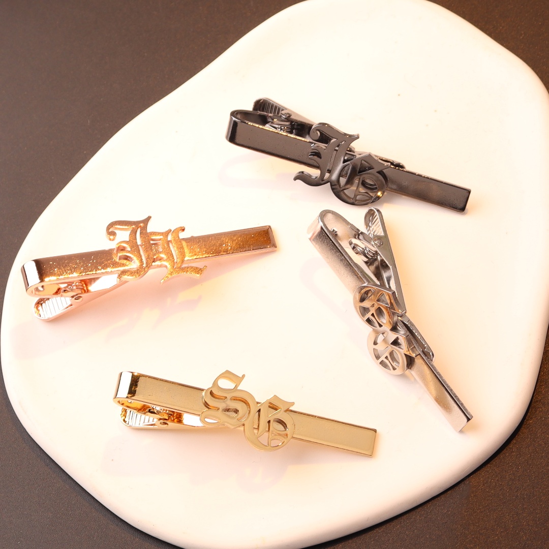 Custom Name Initials Tie Clip  - đánh giá và giá Men Accessories Name