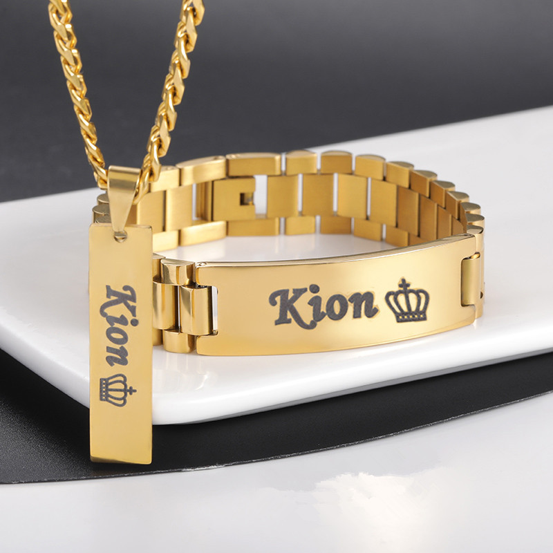 Custom Men Name Necklace Big B - đánh giá và giá Men Accessories Kit