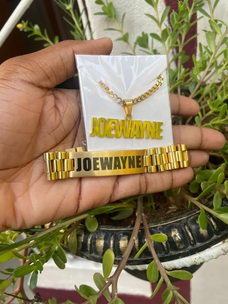 Custom Men Name Necklace Big B - đánh giá và giá Men Accessories Kit
